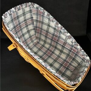 Longaberger 2000 Large Vegetable Basket with Two Handles